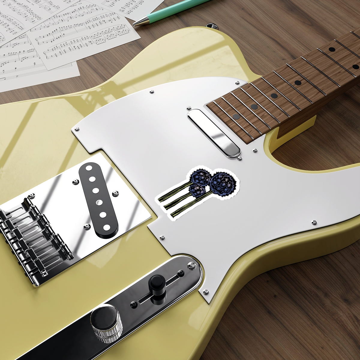 Charming Giant Allium Die-Cut Floral Stickers | Unique Decor for Laptops, Water Bottles, & Gift Wrapping; Great for Gardening Lovers & Events