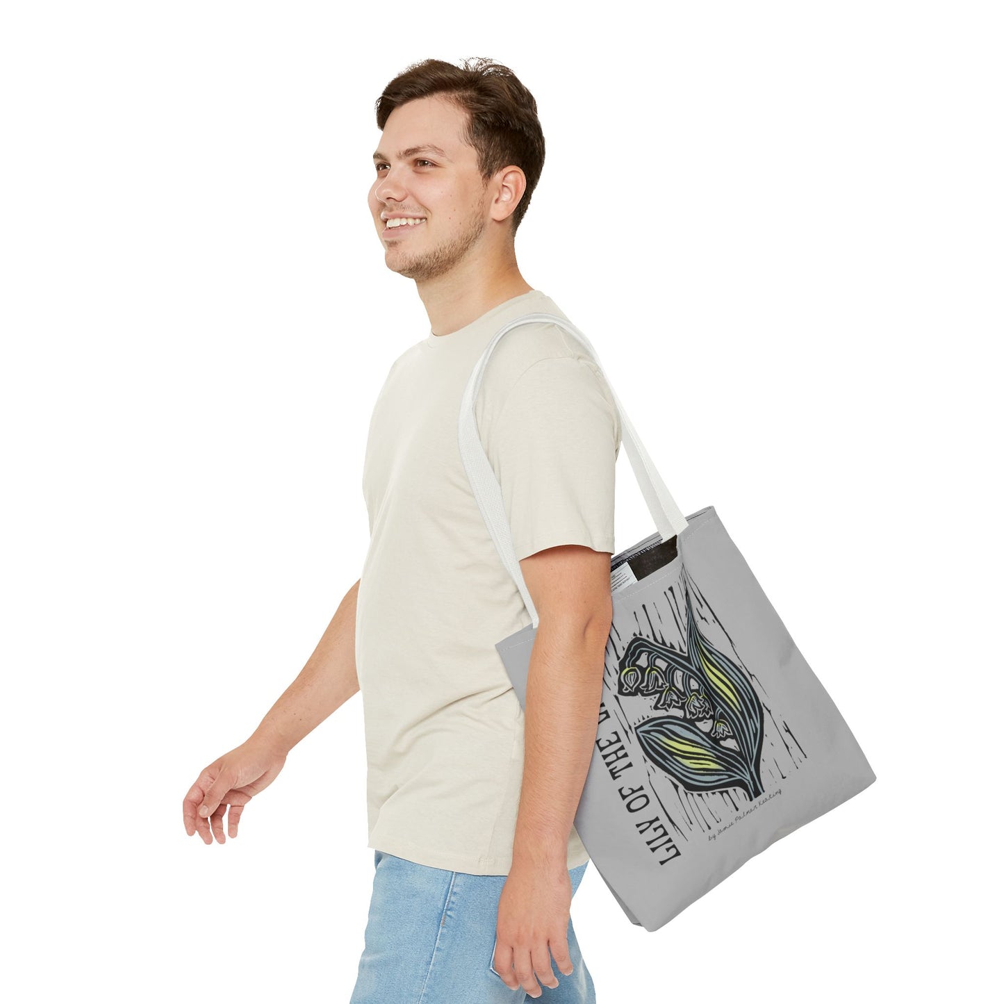 Lily of the Valley Tote Bag | Floral Gift, Eco-Friendly Shopping Bag, Spring Accessory, Nature Lover's Tote, Gardening Bag