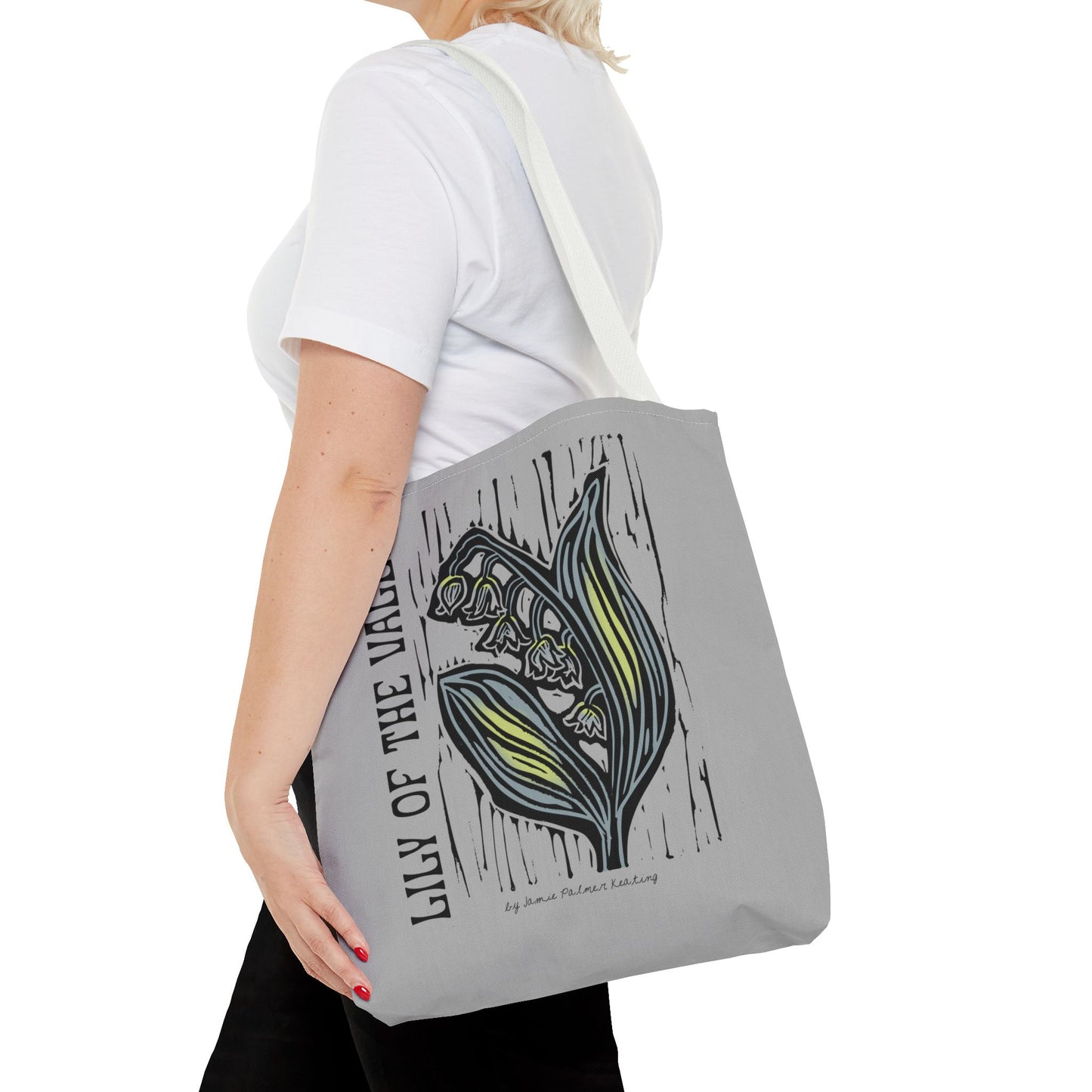 Lily of the Valley Tote Bag | Floral Gift, Eco-Friendly Shopping Bag, Spring Accessory, Nature Lover's Tote, Gardening Bag
