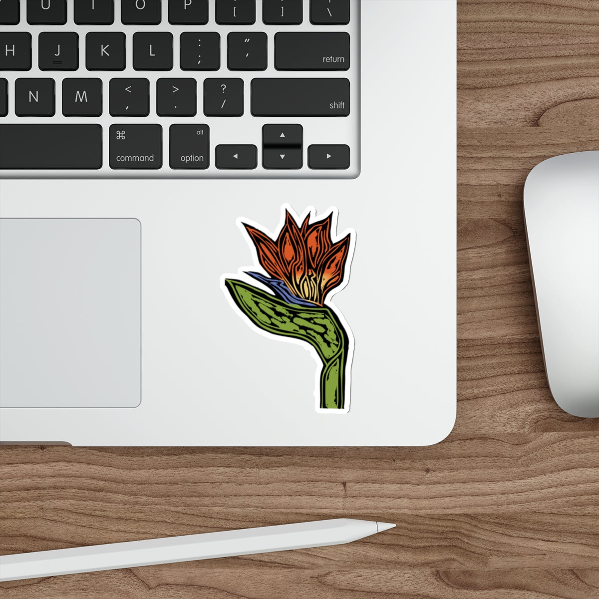 Bird of Paradise Die-Cut Floral Stickers, Botanical Art, Laptop Decals, Plant Lover Gifts, Home Decor, Nature Aesthetic