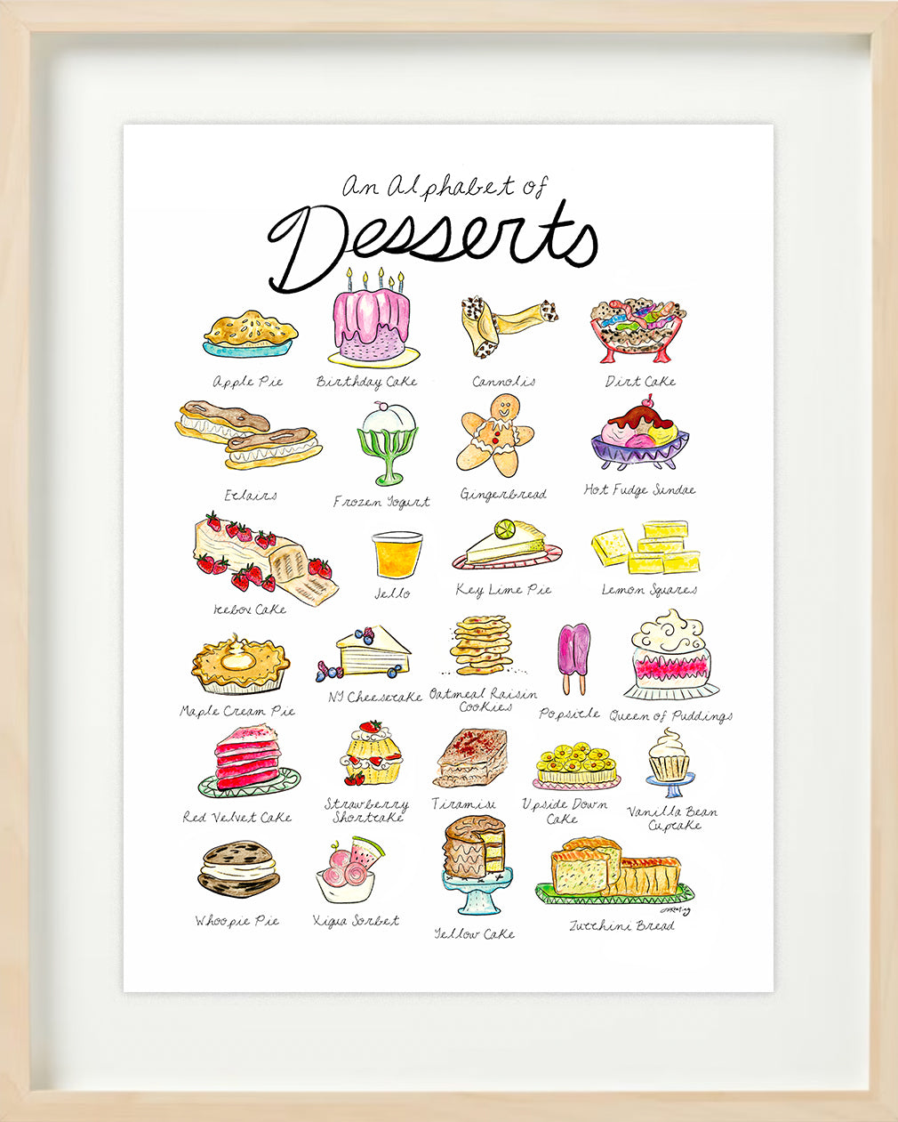 An Alphabet of Desserts