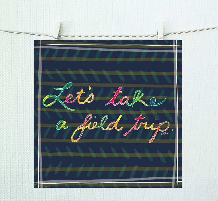 Let's Take a Field Trip Illustration