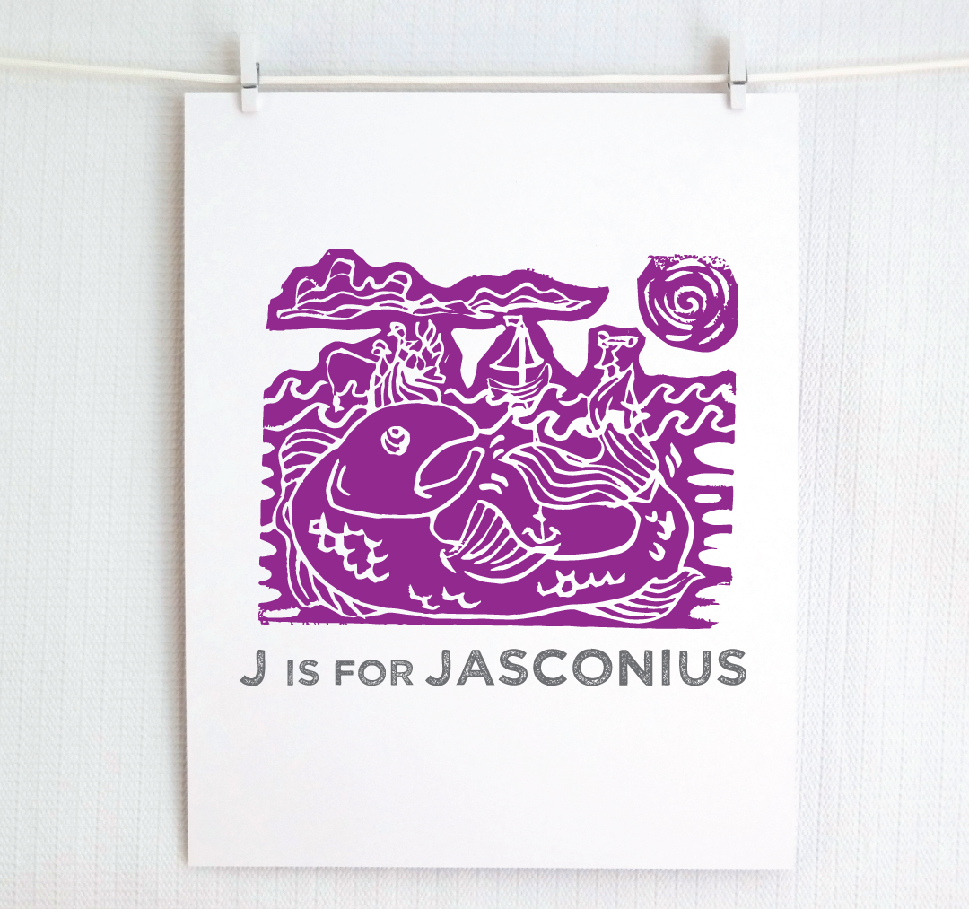 J is for Jasconius Illustrated Print