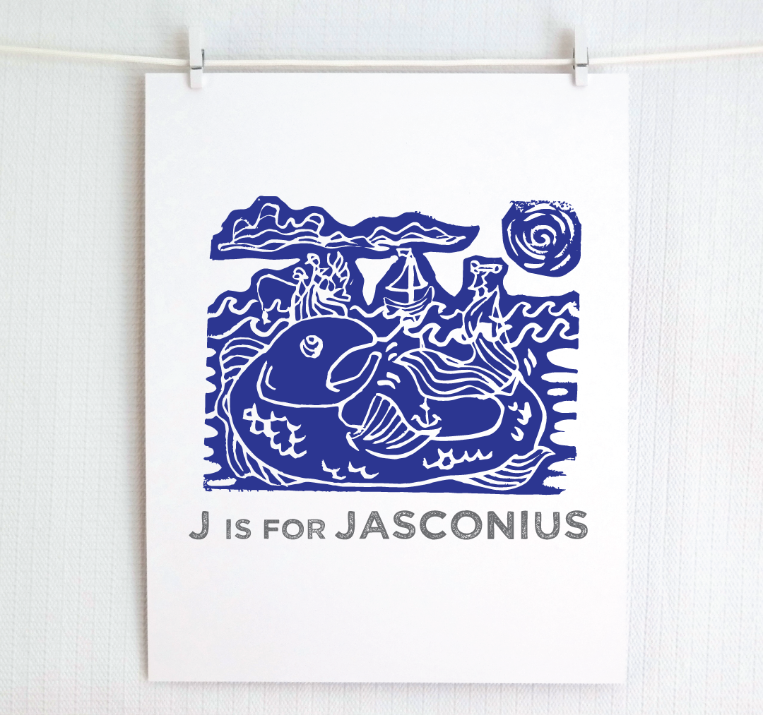 J is for Jasconius Illustrated Print
