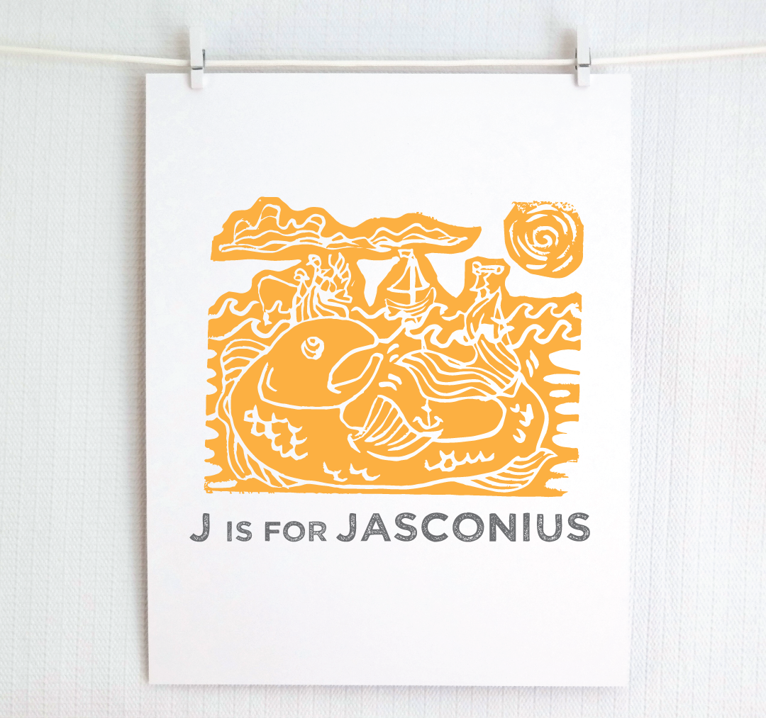 J is for Jasconius Illustrated Print