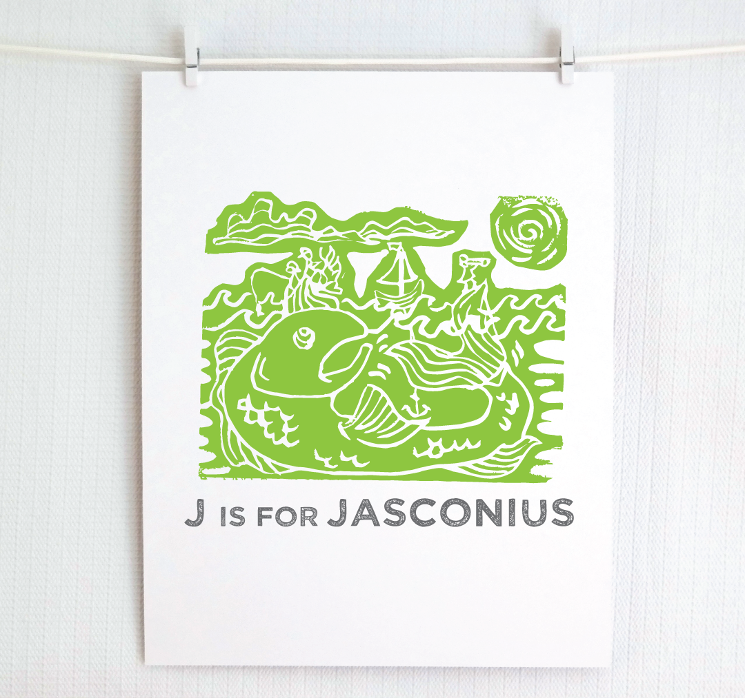 J is for Jasconius Illustrated Print