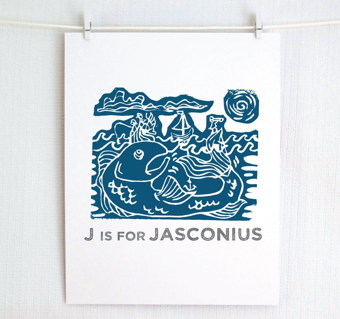 J is for Jasconius Illustrated Print