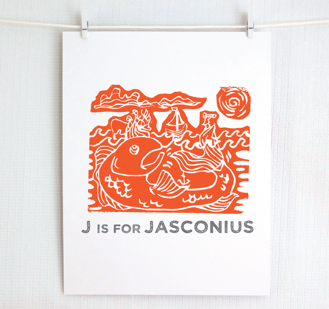 J is for Jasconius Illustrated Print