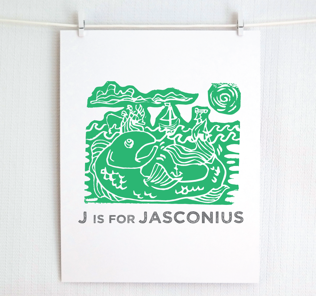 J is for Jasconius Illustrated Print