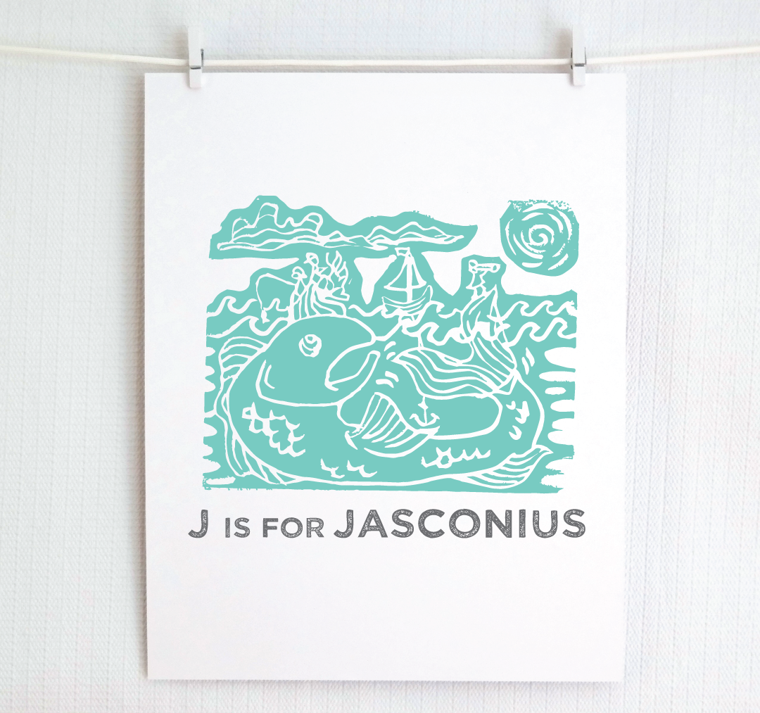 J is for Jasconius Illustrated Print