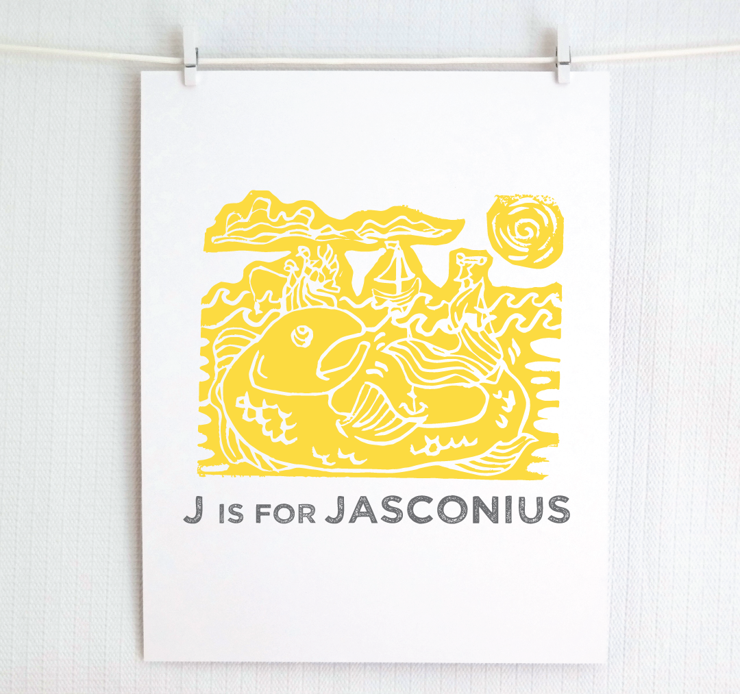J is for Jasconius Illustrated Print