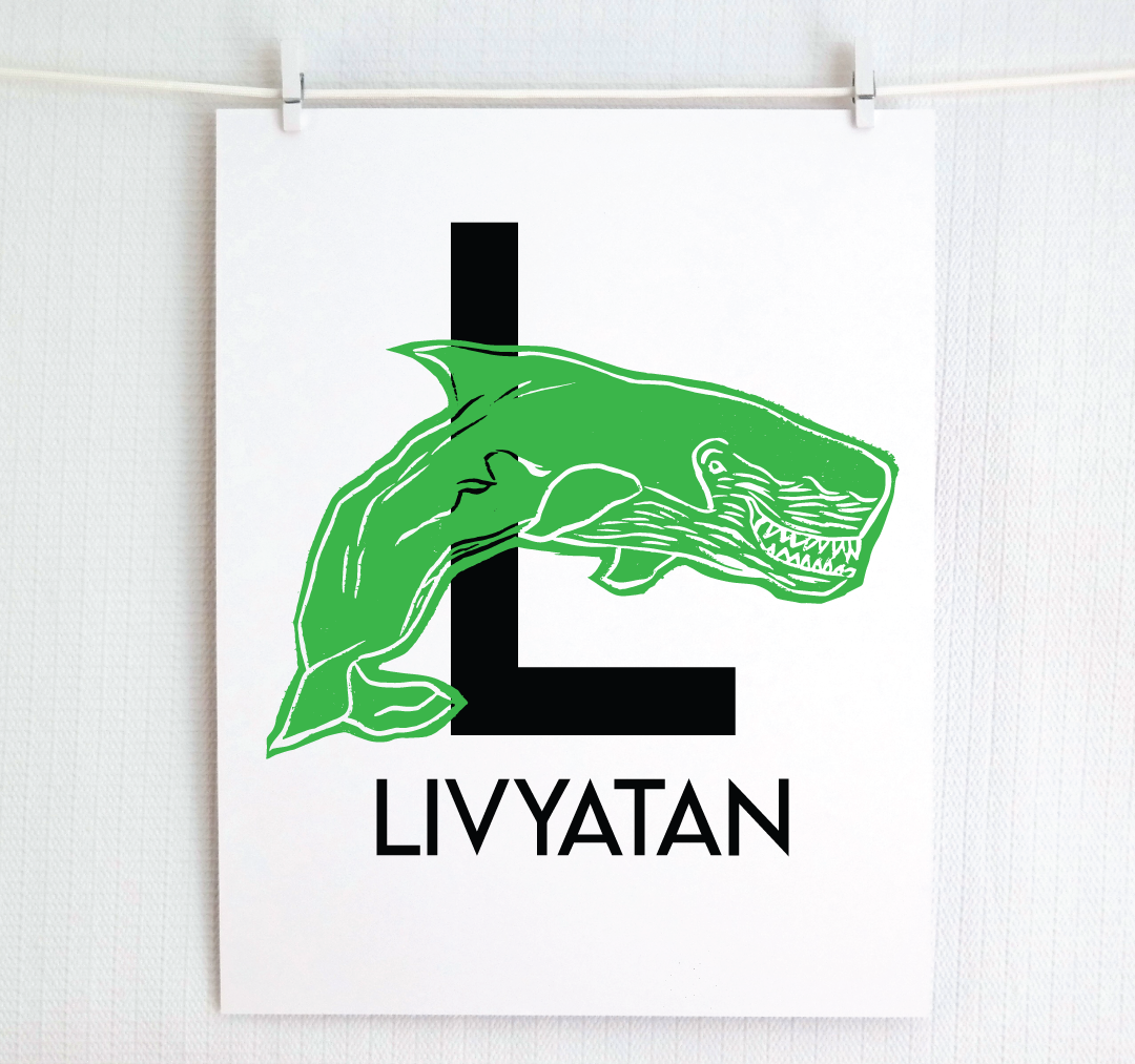 L is for Livyatan Illustrated Print