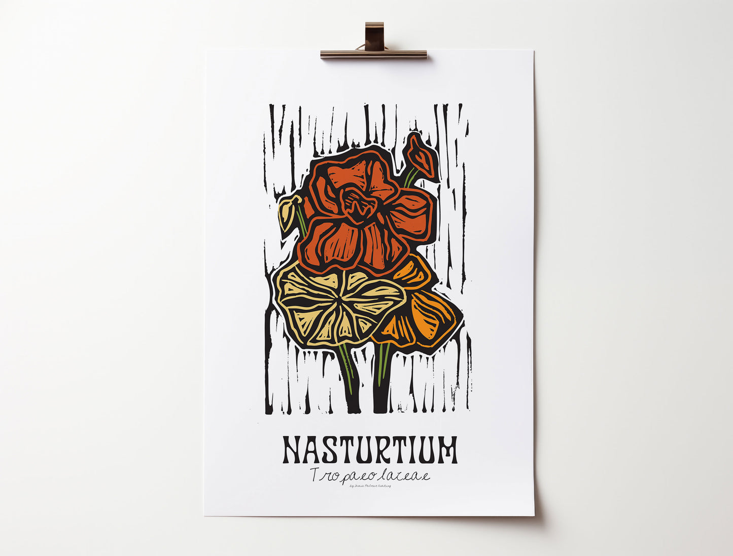 Nasturtium: Bold Floral Print