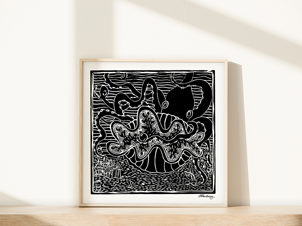 Octopuses Garden Art Print