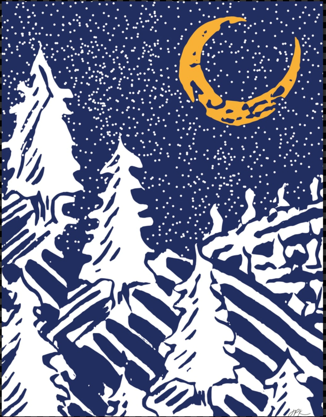 Winter Night (Pack of 10 Greeting Cards)