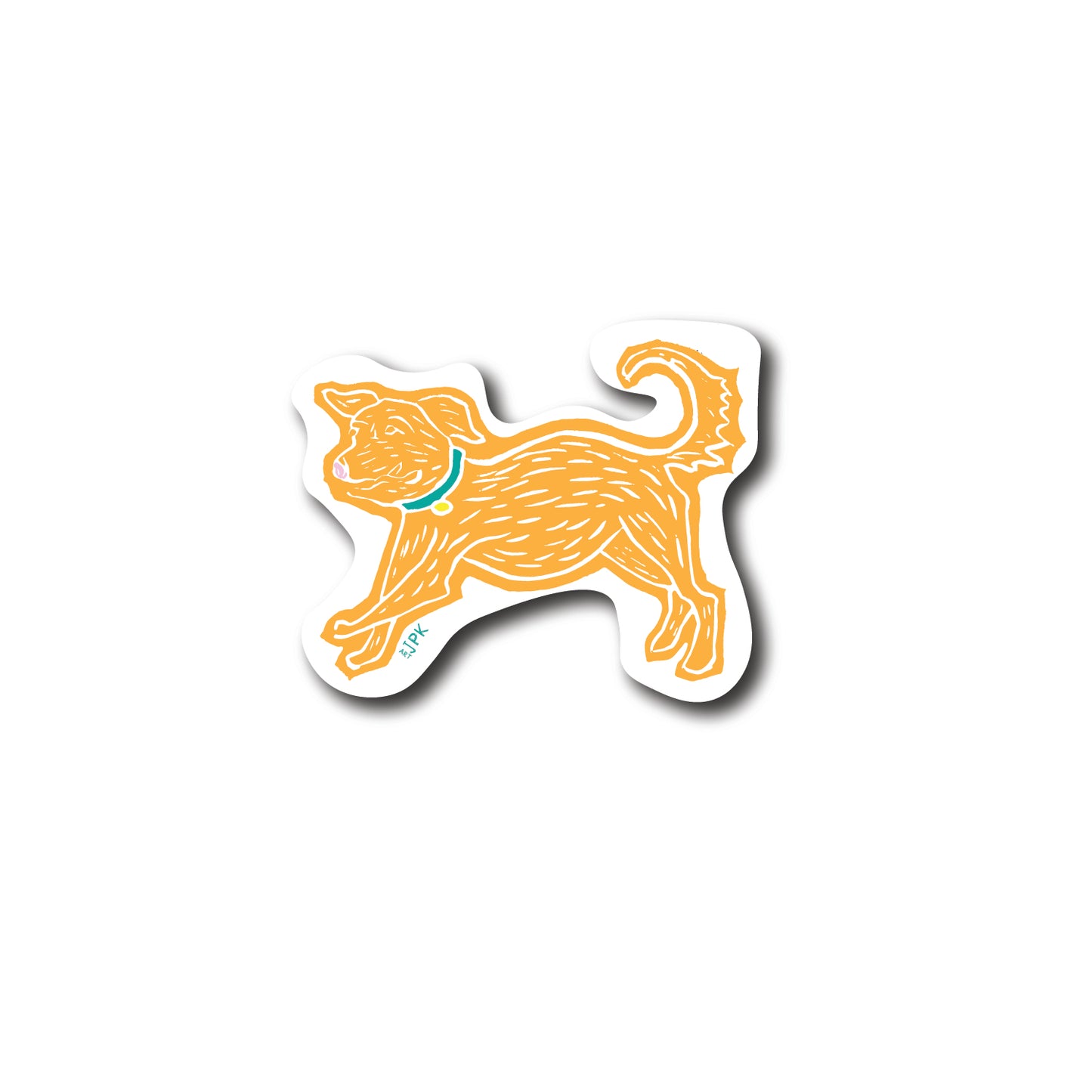 Clover the dog vinyl sticker