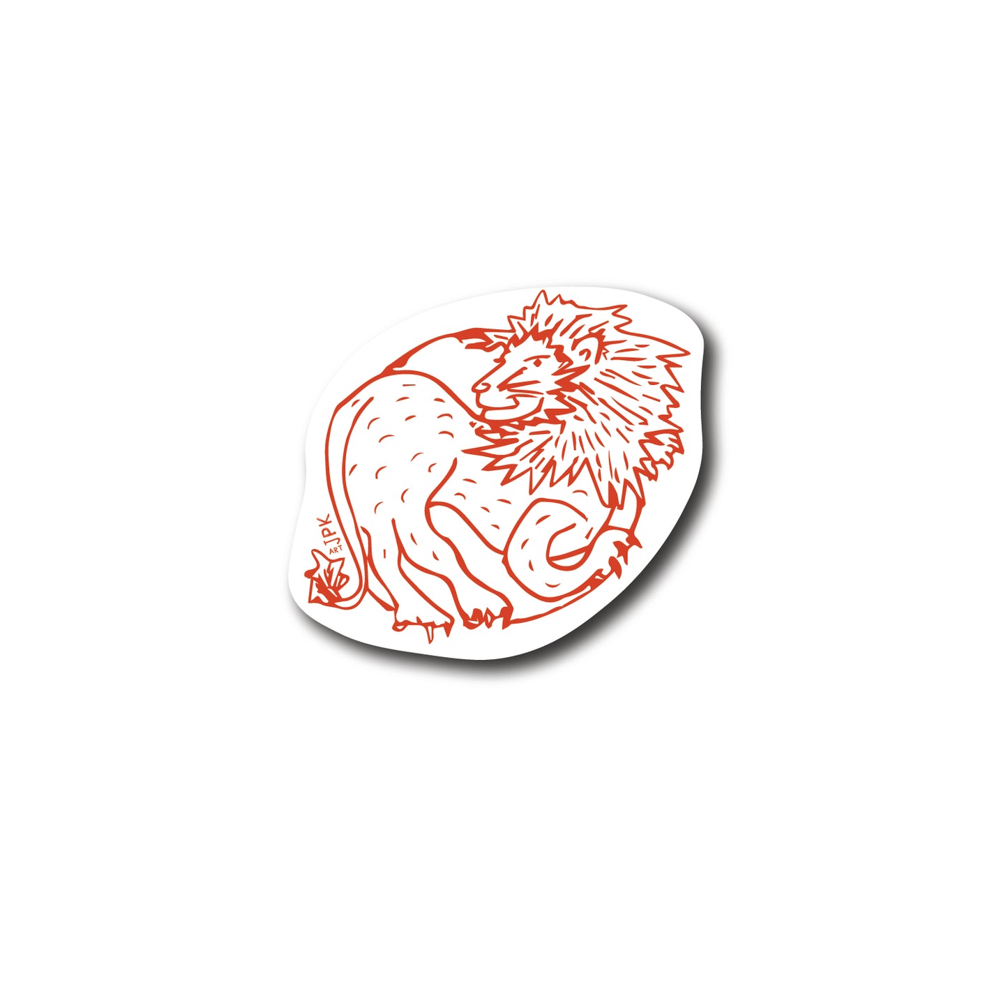 Leo the Lion vinyl sticker