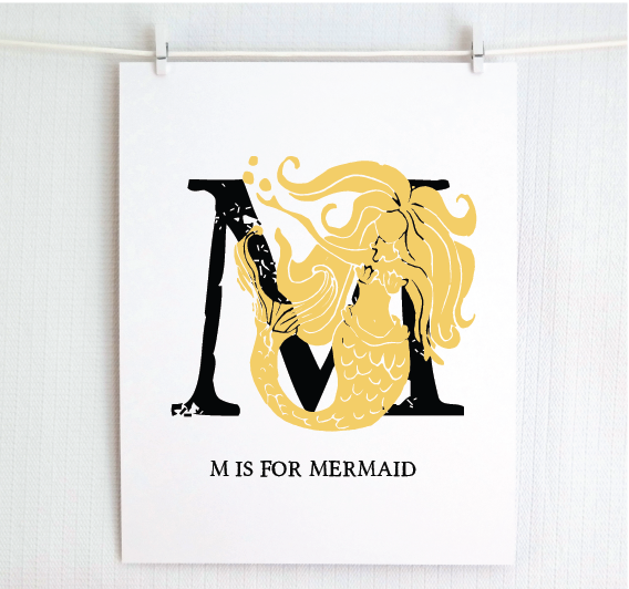 M is for Mermaid (Underwater)