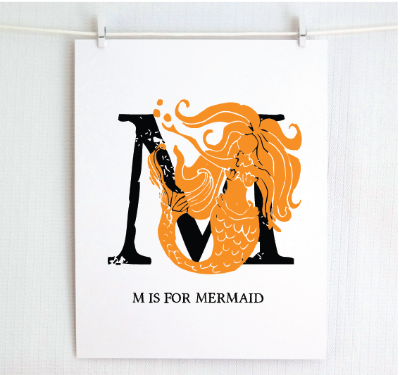 M is for Mermaid (Underwater)