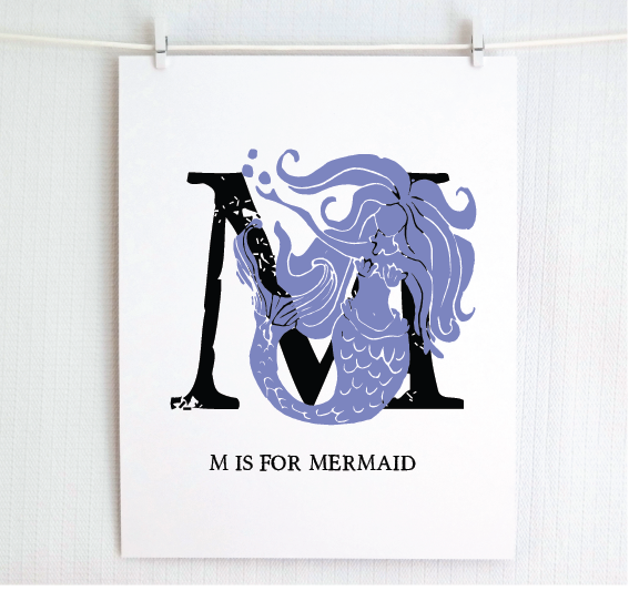 M is for Mermaid (Underwater)