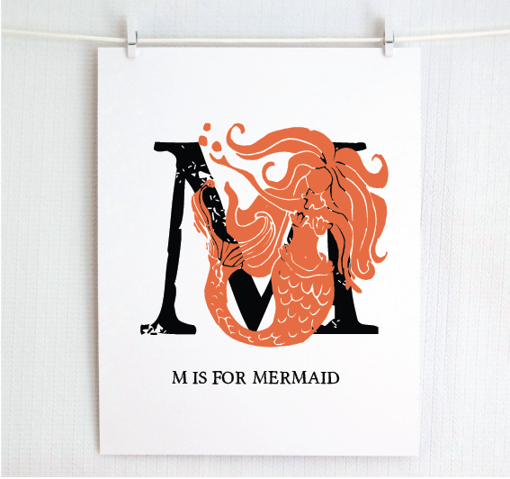 M is for Mermaid (Underwater)