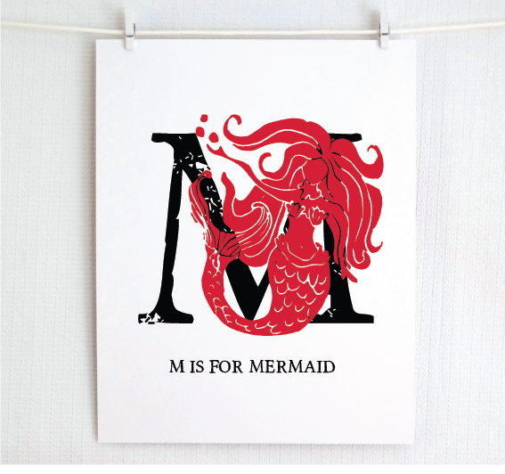 M is for Mermaid (Underwater)