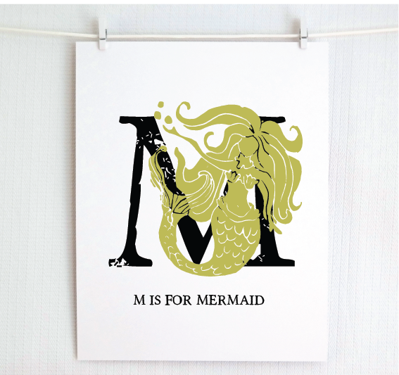 M is for Mermaid (Underwater)