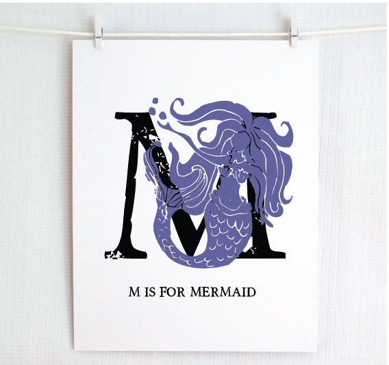 M is for Mermaid (Underwater)