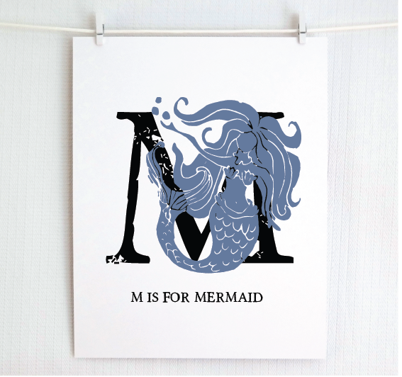 M is for Mermaid (Underwater)