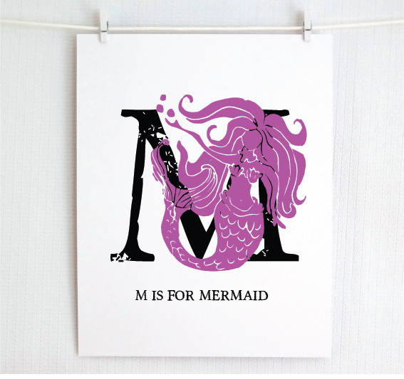 M is for Mermaid (Underwater)