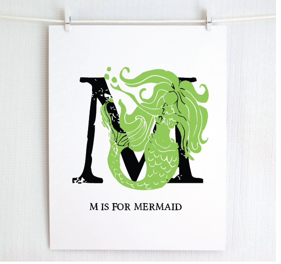 M is for Mermaid (Underwater)