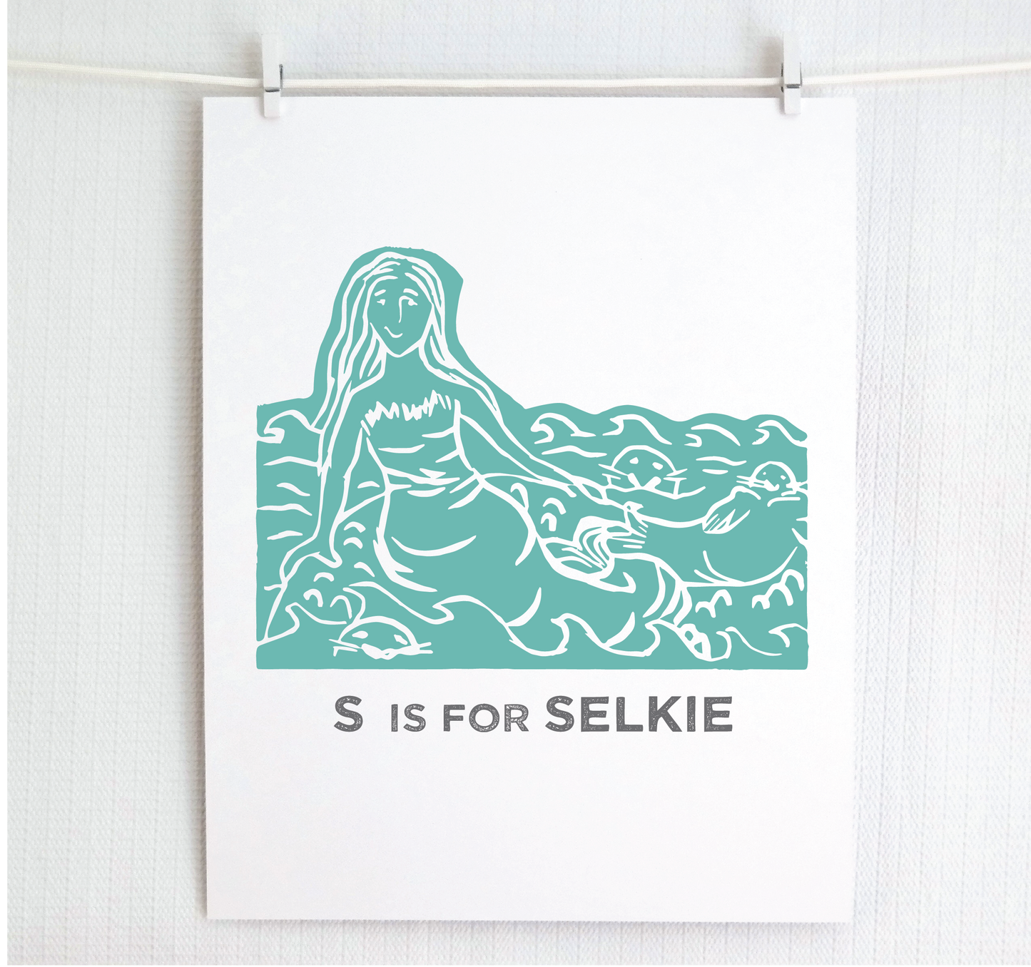 S is for Selkie Illustrated Print