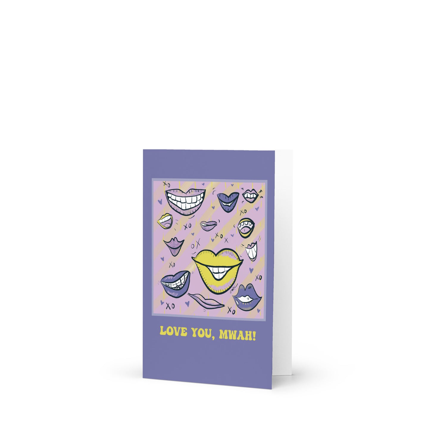 Love You, Mwah! Greeting Card