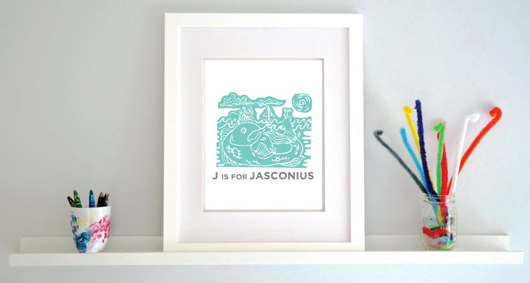 J is for Jasconius Illustrated Print