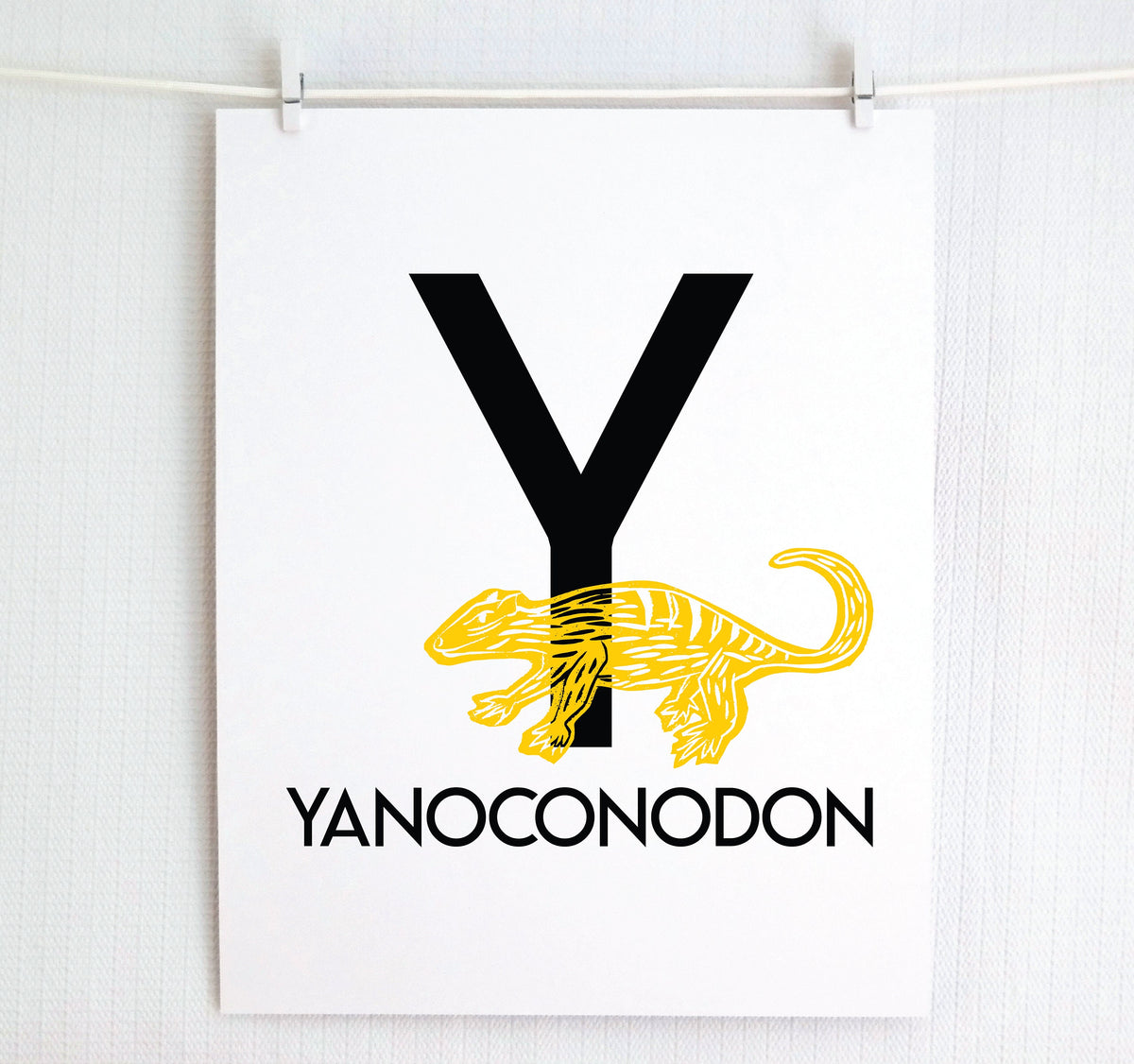 Y is for Yanoconodon Illustrated Print