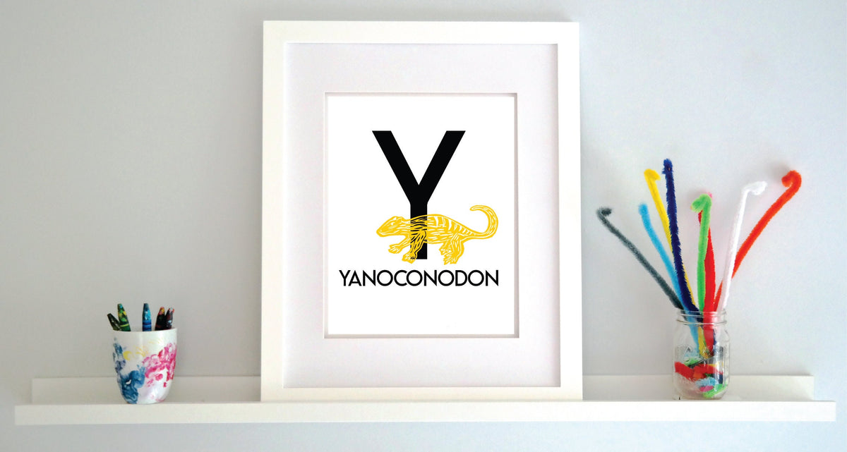 Y is for Yanoconodon Illustrated Print