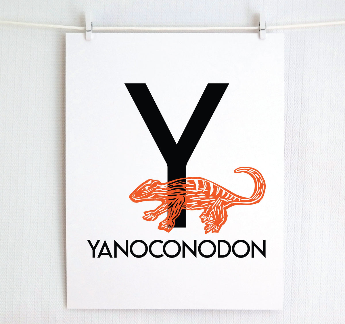 Y is for Yanoconodon Illustrated Print