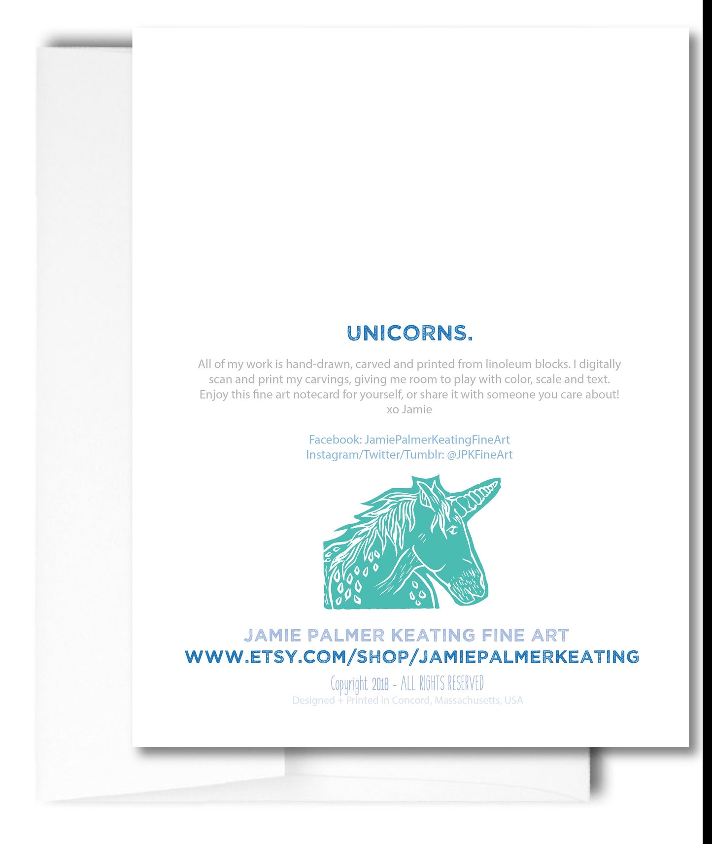 Unicorn Notecards