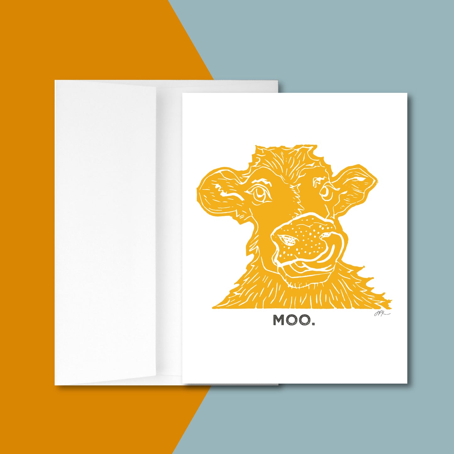 Moo: Pack of 10 Folded Cards (standard envelopes) (US & CA)