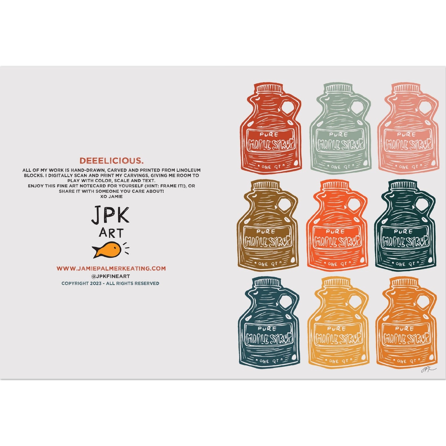 Deeelicious: Pack of 10 Folded Cards (standard envelopes) (US & CA)