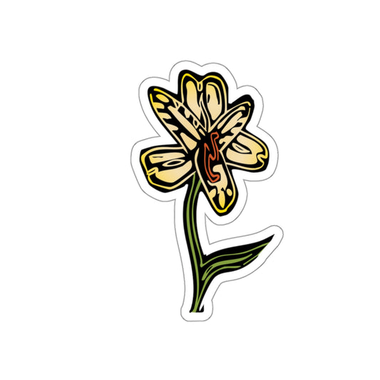 Alstromeria Flower Die-Cut Stickers - Beautiful Floral Decor for Laptops, Water Bottles, Journals, Gifts, and Home Decor