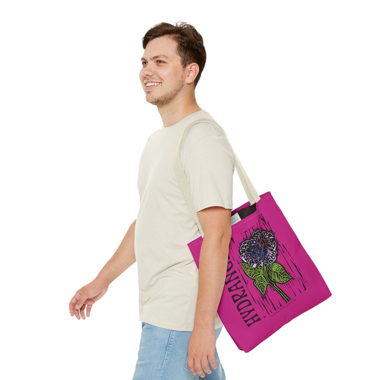 Hydrangea Tote Bag - Floral Design, Perfect for Groceries, Beach, Shopping, Gifts, Eco-Friendly