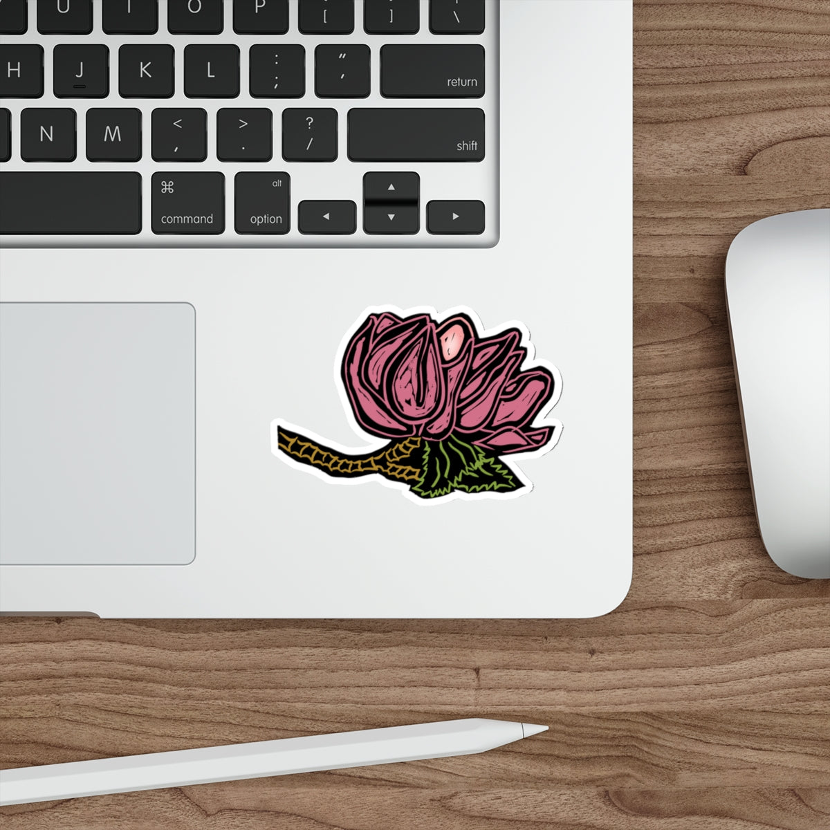 Gorgeous Magnolia Die-Cut Stickers, Floral Decals for Laptops, Water Bottles, Gift for Nature Lovers, Aesthetic Decor