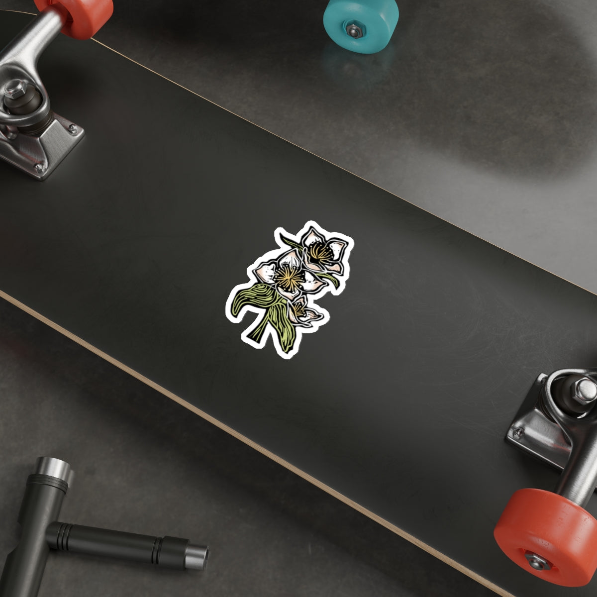 Jasmine Die-Cut Stickers - Floral Stickers for Laptop, Journal, Water Bottle, Ideal for Gifts, Decor, and Crafts