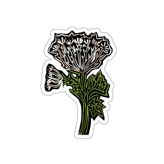 Queen Anne's Lace Die-Cut Stickers | Aesthetic Decor, Laptop Stickers, Handmade Gifts, Nature-Inspired Art, Floral Design