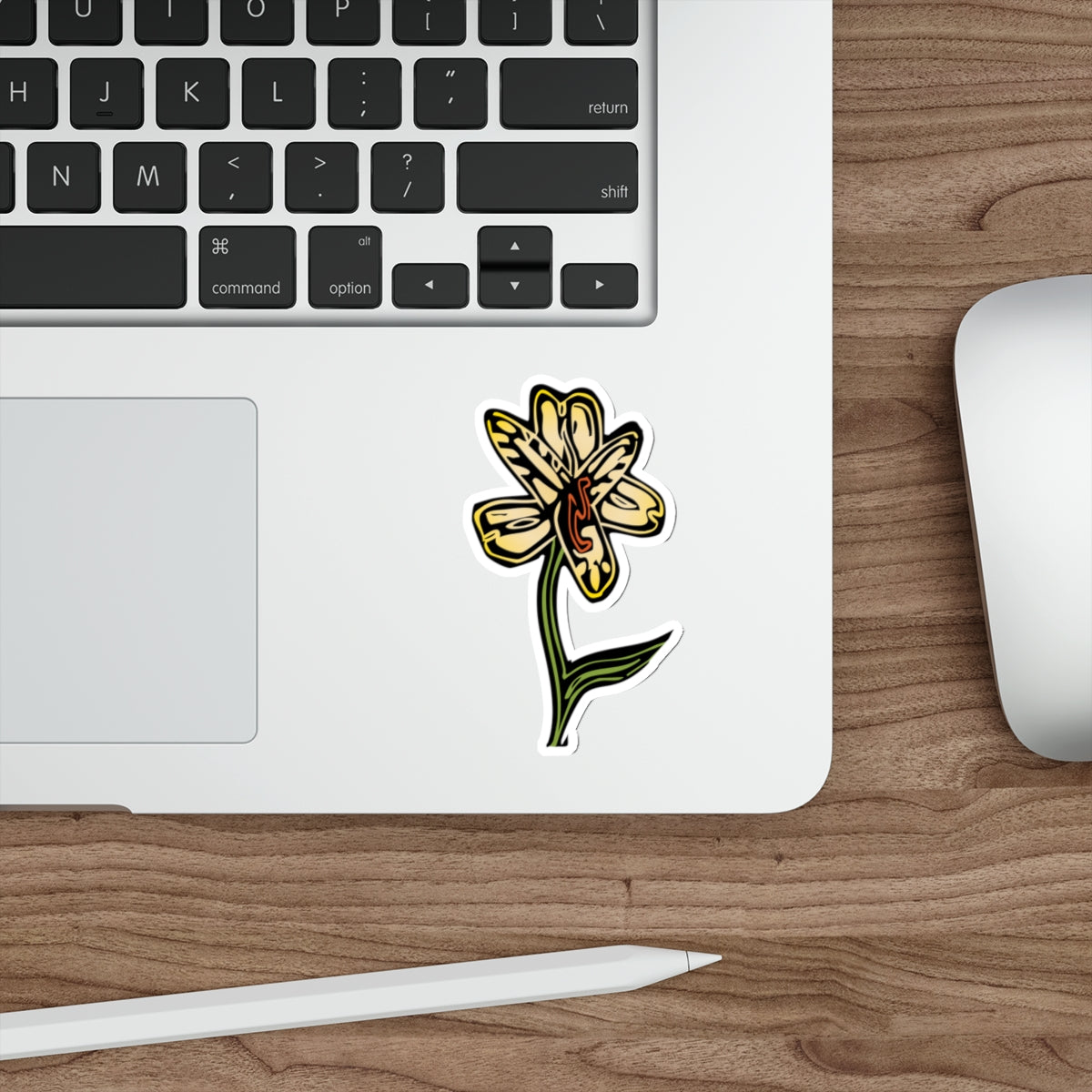 Alstromeria Flower Die-Cut Stickers - Beautiful Floral Decor for Laptops, Water Bottles, Journals, Gifts, and Home Decor