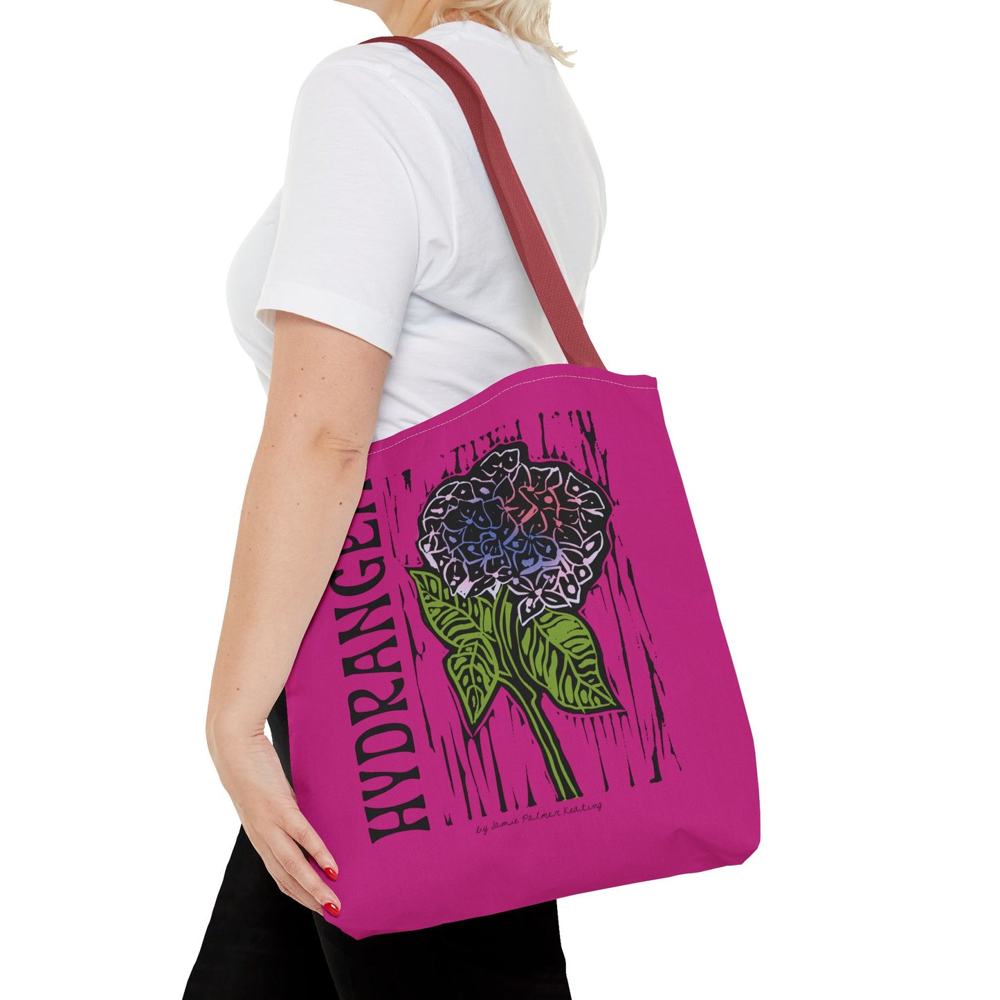 Hydrangea Tote Bag - Floral Design, Perfect for Groceries, Beach, Shopping, Gifts, Eco-Friendly