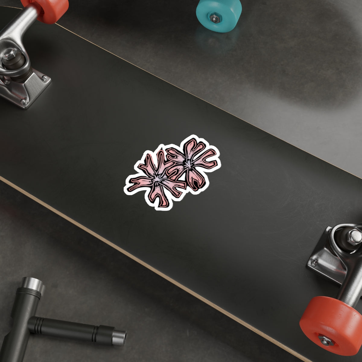 Phlox Floral Die-Cut Stickers, Aesthetic Floral Stickers, Laptop Decals, Flower Stickers, Gift for Flower Lovers, Cute Stickers Set