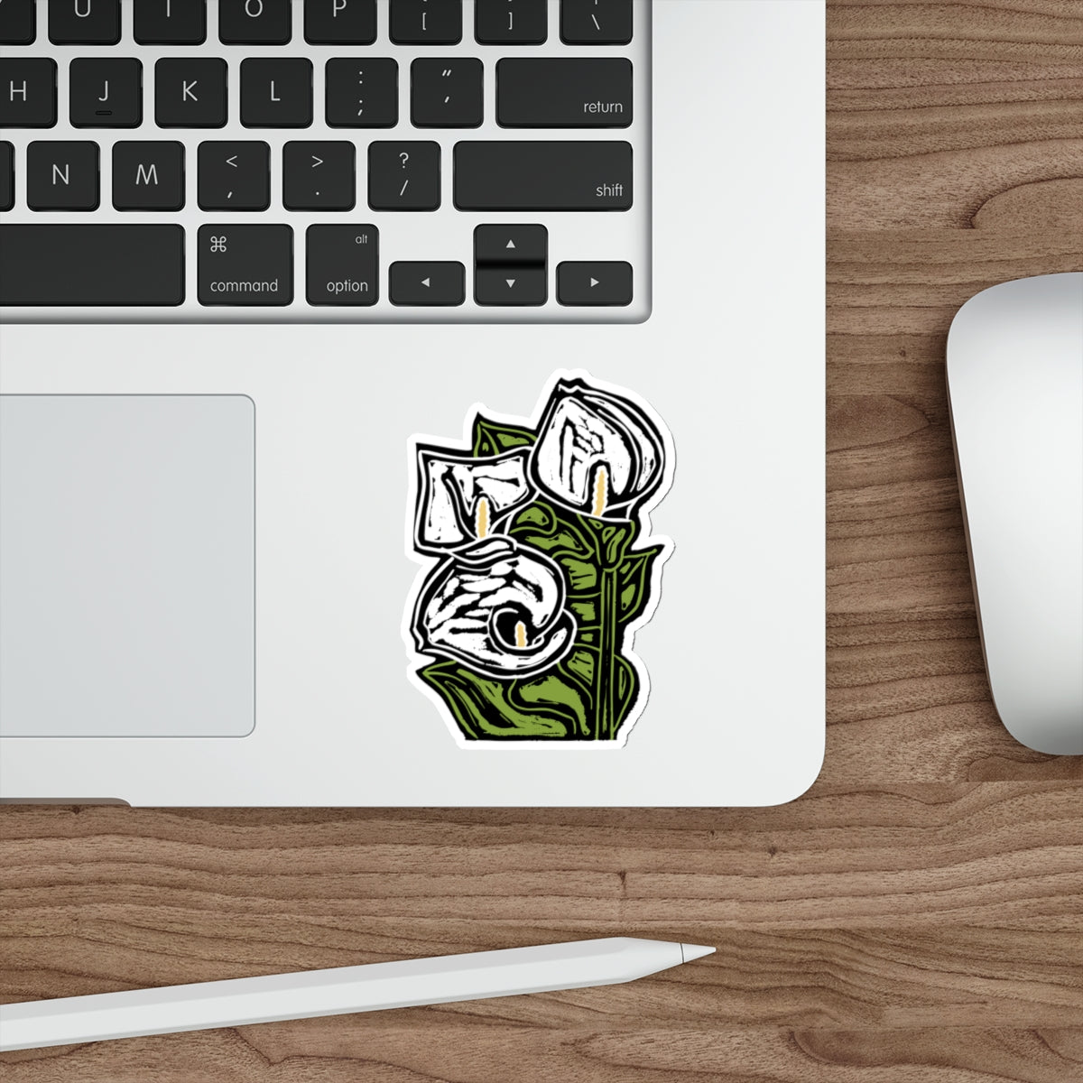 Whimsical Floral Calla Lily Die-Cut Stickers, Perfect for Laptops, Journals, Planner Decor, Gifts for Plant Lovers, Eco-Friendly Designs