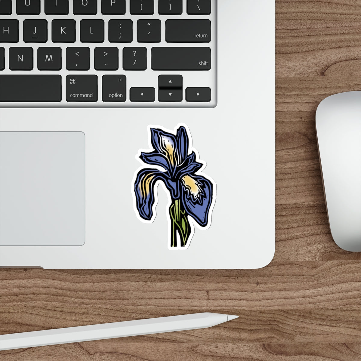 Die-Cut Floral Stickers | Iris Design for Journals, Laptops, Gifts, Home Decor, Scrapbooking, Nature Lovers